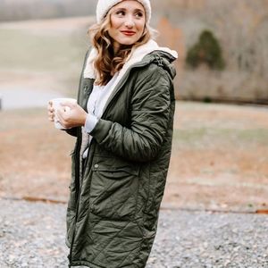 Reversible Jacket Sherpa + Olive Jacket